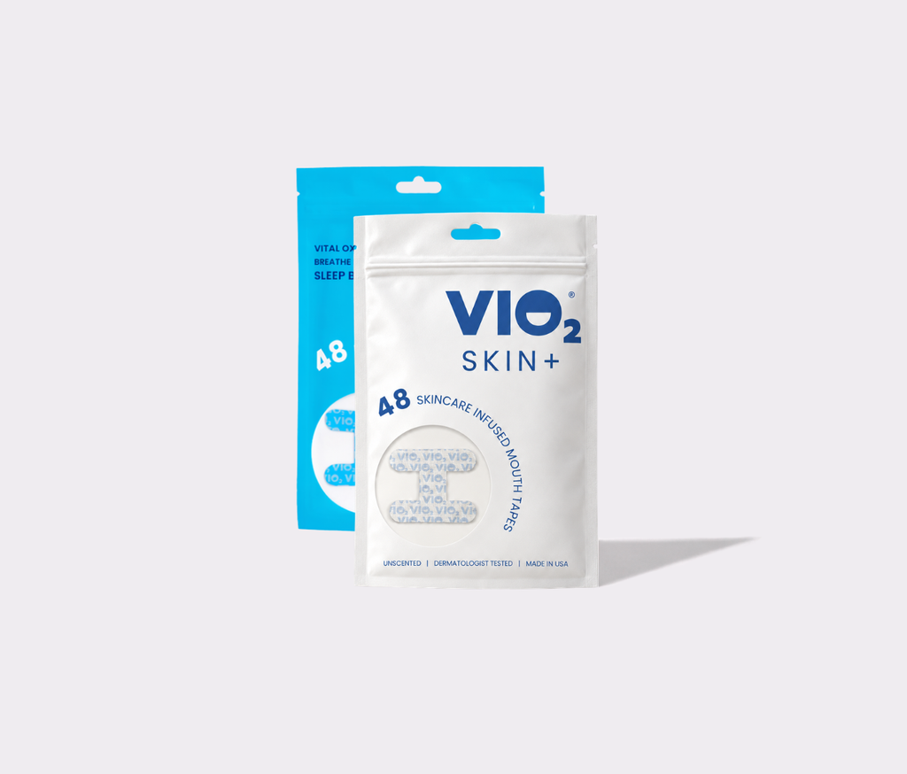 VIO2tape VIO2™ Mouth Tape and Skin+ Bundle in duopack, health and beauty product for improved sleep and skin care.
