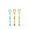VIO2™ Tongue Scraper pack of 3 reusable, BPA-free, PFAS-free, latex-free oral hygiene tools on a white background.