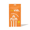VIO2™ Tongue Scraper pack of 3 reusable BPA, PFAS, and latex-free tongue cleaning tools, designed for oral hygiene.