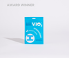 VIO2™ Unscented Mouth Tape in packaging, designed for health and beauty, with clear branding and product details visible.